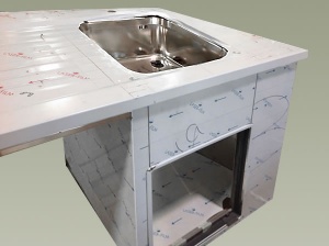 banchi piani bar inox